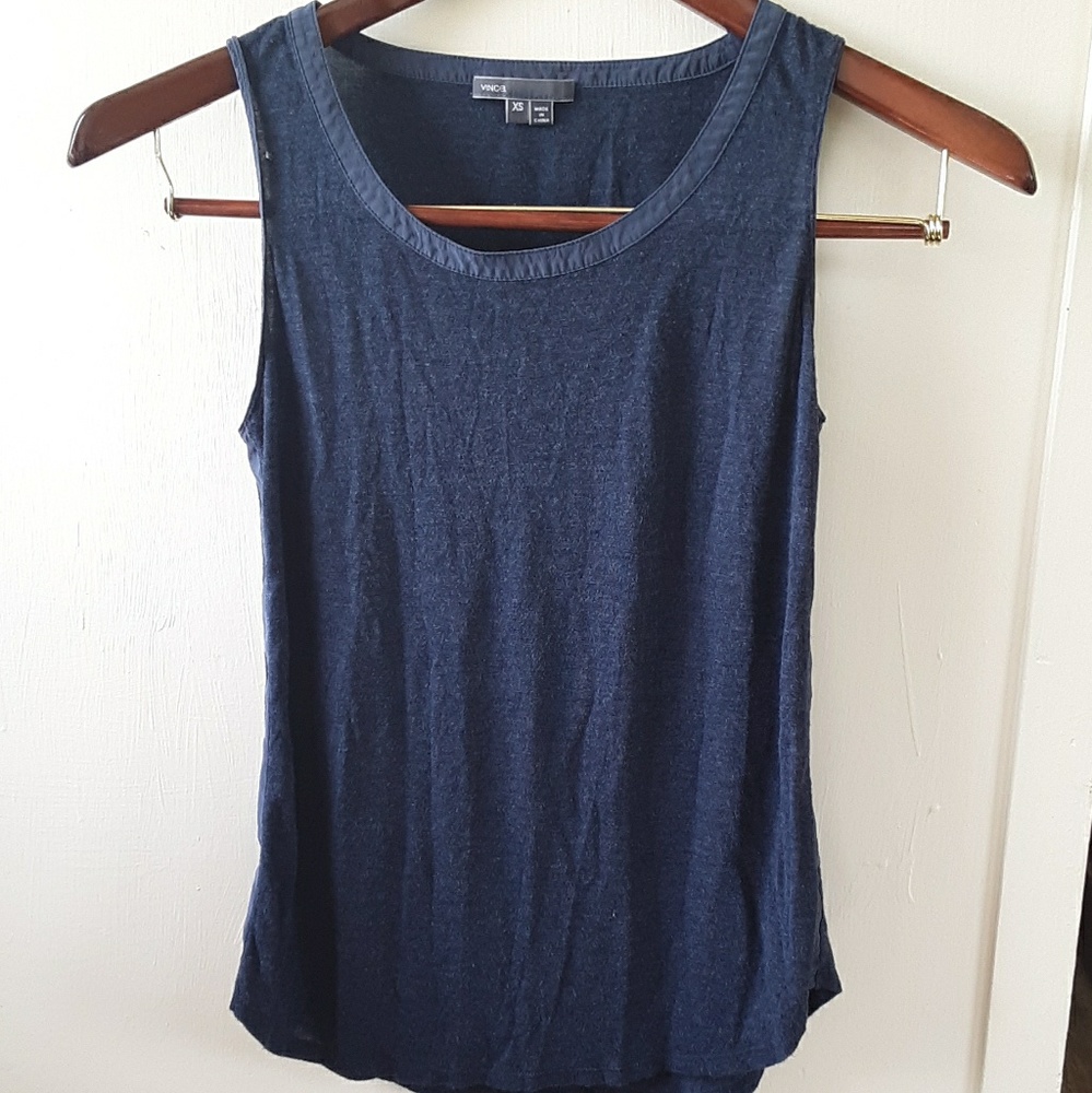 Vance | tank top with ribbon seam detail